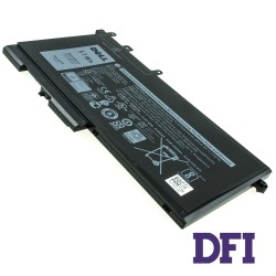 Оригінальна батарея для ноутбука DELL 93FTF (Latitude: 5480, 5580) 11.4V 4254mAh 51Wh Black (D4CMT)