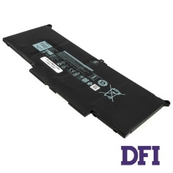 Оригинальная батарея для ноутбука DELL F3YGT (Latitude: 7280, 7380, 7480, E7280, E7380, E7480) 7.6V 7500mAh 60Wh Black (2X39G)