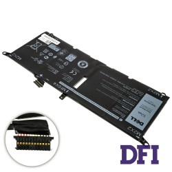 Оригинальная батарея для ноутбука DELL DXGH8 (XPS: 13 7390, 9370, 9380) 7.6V 6500mAh 52Wh Black (H754V)