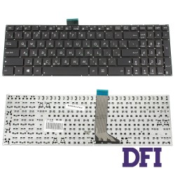 Клавіатура для ноутбука ASUS (X502, X551, X553, X555, S500, TP550) rus, black, без фрейма, з кріпленнями (оригінал)