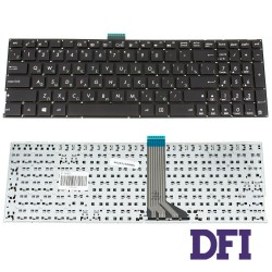 Клавіатура для ноутбука ASUS (X502, X551, X553, X555, S500, TP550) rus, black, без фрейму, без кріплень (оригінал)