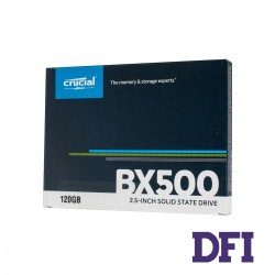 Жорсткий диск 2.5 SSD  120Gb Crucial BX500 Series, CT120BX500SSD1, 3D NAND TLC, SATA III 6Gb/s,  зап/чит. - 500/540мб/с