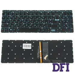 Клавіатура для ноутбука LENOVO (IdeaPad: L340-15 series) rus, onyx black, без фрейма, підсвічування клавіш(LIGHT BLUE) (оригінал)