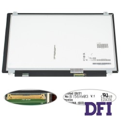 Матрица 15.6 B156XW03 V.1 (1366*768, 40pin, LED, SLIM (вертикальные ушки), глянцевая, разъем справа внизу) для ноутбука (renew)
