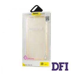 Чехол REMAX Защитный , прозрачный , прорезиненный , для iPhone 6 / 6S , розовый , золотистый