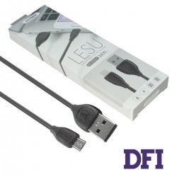 Кабель REMAX Lesu для MicroUSB , чорний