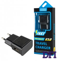 Зарядний пристрій Samsung galaxy S U90E USB 2.0A , чорний + microUSB кабель