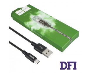 Кабель HOCO X14 Times Speed USB to Micro 2A, 2m, nylon, aluminum connectors, Black
