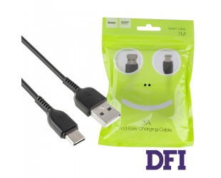 Кабель HOCO X13 USB to Type-C, черный, 3A