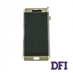 Дисплей для смартфона (телефона) Samsung Galaxy S6 Edge+ Plus SM-G928, gold (в сборе с тачскрином)(без рамки)(PRC ORIGINAL)