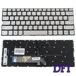 Клавиатура для ноутбука LENOVO (IdeaPad: S740-14IIL) rus, silver, без фрейма, подсветка клавиш