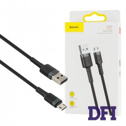Кабель Baseus Cafule Cable USB Micro 2.4A 1m Gray+Black (CAMKLF-BG1)