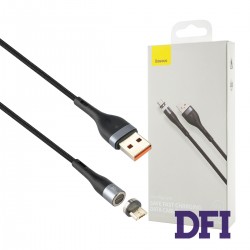Кабель Baseus Zinc Magnetic Safe Fast Charging USB to Micro 2.1A 1m Gray+Black (магнітний)