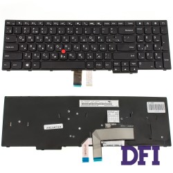 Клавиатура для ноутбука LENOVO (ThinkPad: E570, E575) rus, black