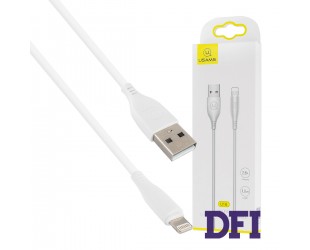 Кабель Usams US-SJ266 U18 Round lightning Cable 1m White