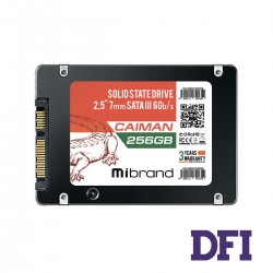 Жесткий диск 2.5 SSD  256Gb Mibrand Caiman Series, MI2.5SSD/CA256GB, 3D TLC, SATA-III 6Gb/s, зап/чт. - 460/550мб/с, BULK