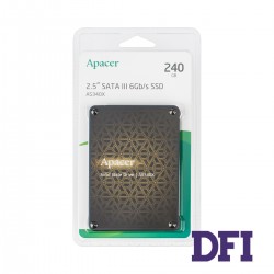 Жесткий диск 2.5 SSD  240Gb Apacer AS340X Series, AP240GAS340XC-1, TLC, SATA-III 6Gb/s, зап/чт. - 520/550мб/с