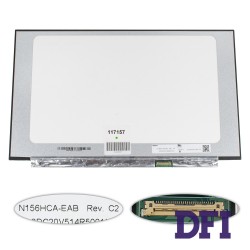 УЦЕНКА!Матрица 15.6 N156HCA-EAB (1920*1080, 30pin(eDP, IPS), LED, SLIM(без планок и ушек), матовая, разъем справа внизу, ширина 350мм (narrow border)) для ноутбука