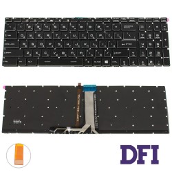 Клавиатура для ноутбука MSI (GV62, GT62) rus, black, без фрейма, подсветка клавиш RGB (ОРИГИНАЛ)