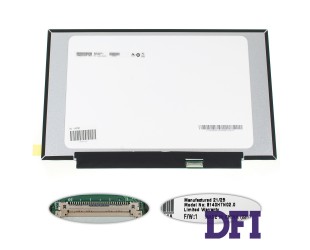 Матриця 14.0 B140HTN02.0 (1920*1080, 30pin(eDP), LED, SLIM (без планок та вушок), матові, роз'єм праворуч знизу) для ноутбука