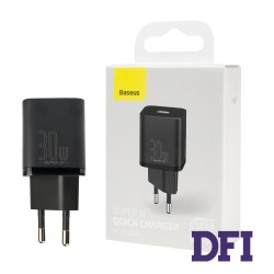 Зарядное устройство Baseus Super Si quick charger 1C 30W EU Black (CCSUP-J01)