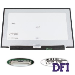 Матрица 17.3 LP173WF5-SPB4 (1920*1080, 30pin(eDP, IPS, 300 cd/m2, цветопередача 72%), LED, SLIM(без планок и ушек), матовая, разъем справа внизу) для ноутбука