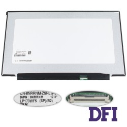 Матрица 17.3 LP173WF5-SPB2 (1920*1080, 30pin(eDP, IPS, 300 cd/m2, цветопередача 72%), LED, SLIM(без планок и ушек), матовая, разъем справа внизу) для ноутбука