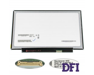 Матрица 12.5 B125XTN01.0 (1366*768, 30pin(eDP), LED, SLIM(без планок и ушек), матовая, разъем справа внизу, for Lenovo X230, X240) для ноутбука