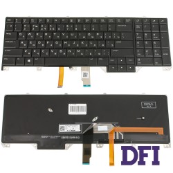 Клавиатура для ноутбука DELL (Alienware: 17 R4, 17 R5) rus, black, подсветка клавиш (RGB) - версия 1