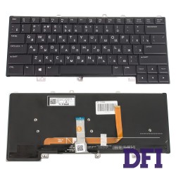 Клавиатура для ноутбука DELL (Alienware: 15 R3, 15 R4, 13 R3) rus, black, подсветка клавиш (RGB)