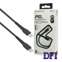 Кабель BOROFONE BU21 Dragon PD USB-C to Lightning 1.2m Black