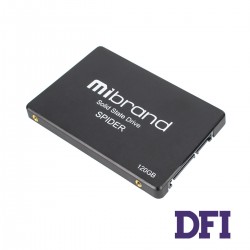 Жорсткий диск 2.5 SSD  120Gb Mibrand Spider Series, MI2.5SSD/SP120GB, 3D TLC, SATA-III 6Gb/s, зап/чит. - 460/550мб/с, BULK