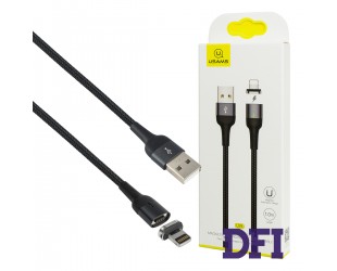 Кабель Usams US-SJ326 U28 Aluminum Alloy Magnetic Lightning  Cable 1m Tarnish