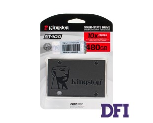 Жесткий диск 2.5 SSD  480Gb Kingston SSDNow A400 Series, SA400S37/480G (2Ch), TLC, SATA-III 6Gb/s Rev3.0, зап/чт. - 450/500мб/с