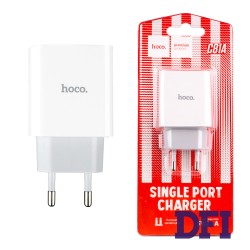 Зарядное устройство Hoco C81A, USB, 2.1А, белый