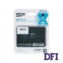 Жорсткий диск 2.5 SSD  120Gb Silicon Power Slim S55 Series, SP120GBSS3S55S25, TLC, SATA-III 6Gb/s, зап/чит. - 460/550Мб/с