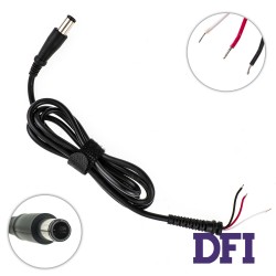 Оригинальный DC кабель питания для БП DELL 90W 7.4x5.0мм+1pin внутри, 3 провода (2x1мм+1x0.5мм), прямой штекер (от БП к ноутбуку)