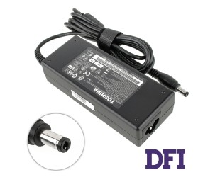 Блок питания для ноутбука TOSHIBA 19V, 3.95A, 75W, 5.5*2.5мм, прямой разъём, black (без кабеля!)