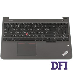Клавиатура для ноутбука LENOVO (ThinkPad S531, S540 Keyboard+Touchpad+передняя панель) rus, black, подсветка клавиш