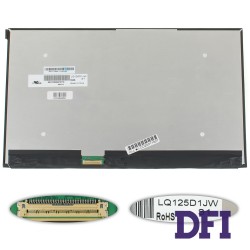 Матрица 12.5 LQ125D1JW31 (3840*2160, 40pin(eDP, IPS), LED, SLIM(без доп панели), матовая, разъем слева внизу) для ноутбука
