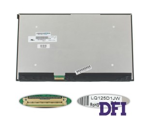 Матриця 12.5 LQ125D1JW31 (3840*2160, 40pin(eDP, IPS), LED, SLIM(без дод.панелі), матова, роз'єм ліворуч знизу) для ноутбука