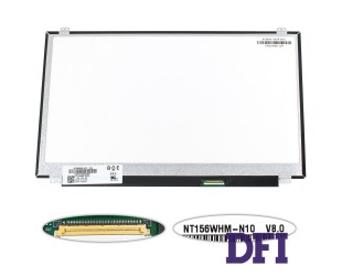 УЦІНКА !!! Матриця 15.6 NT156WHM-N10 (1366*768, 40pin, LED, SLIM(вертикальні вушки), глянець, роз'єм праворуч знизу) для ноутбука (OEM)