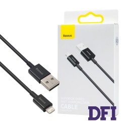 Кабель Baseus Superior Series Fast Charging Data Cable USB to iP 2.4A 1m Black