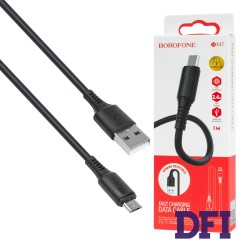 Кабель BOROFONE BX47 Coolway Micro-USB 1m 2.4A Black