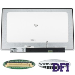 УЦЕНКА! Матрица 17.3 NV173FHM-N46 (1920*1080, 30pin(eDP, IPS, 300 cd/m2, цветопередача 72%), LED, SLIM(без планок и ушек), матовая, разъем справа внизу) для ноутбука