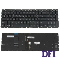 Клавіатура для ноутбука HP (ProBook: 450 G8, 455 G8) rus, dark gray, без фрейма, підсвічування клавіш