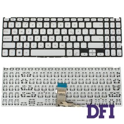 Клавиатура для ноутбука ASUS (X512 series) rus, silver, без фрейма