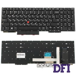 Клавіатура для ноутбука LENOVO (ThinkPad: E15 2Gen 2020) rus, black, без фрейма