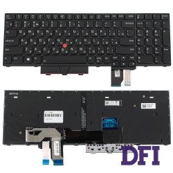 Клавиатура для ноутбука LENOVO (ThinkPad: T15g gen 1, P15 gen 1) rus, black, подсветка клавиш