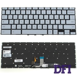 Клавиатура для ноутбука ASUS (CX5400), rus, white, без фрейма, подсветка клавиш